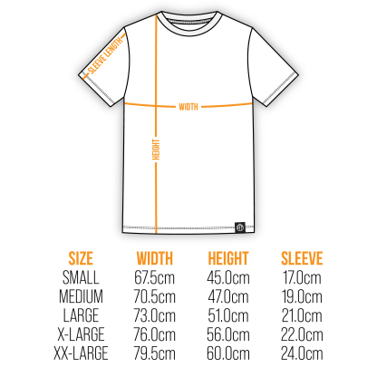 Added Time Outfitters – Shirt Size Dimensions-01